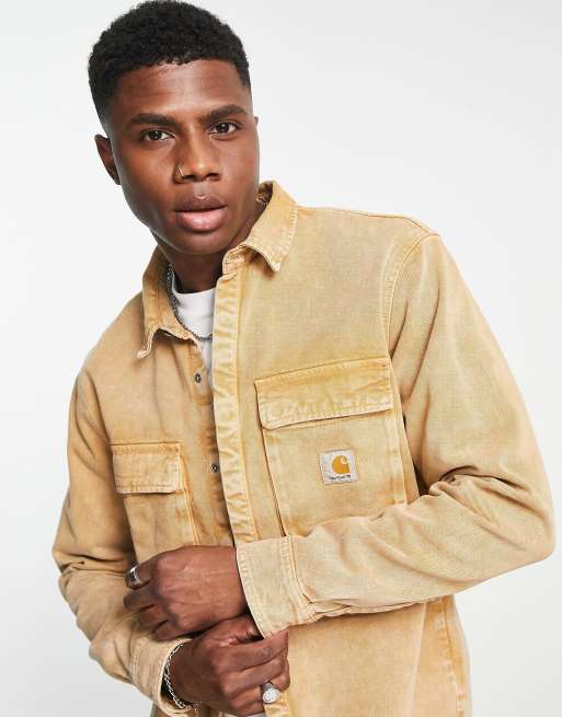 Carhartt WIP monterey denim overshirt in brown