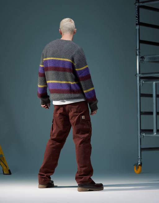 Carhartt WIP – Morgaga – Czerwone spodnie bojówki o regularnym kroju, 4 z 5