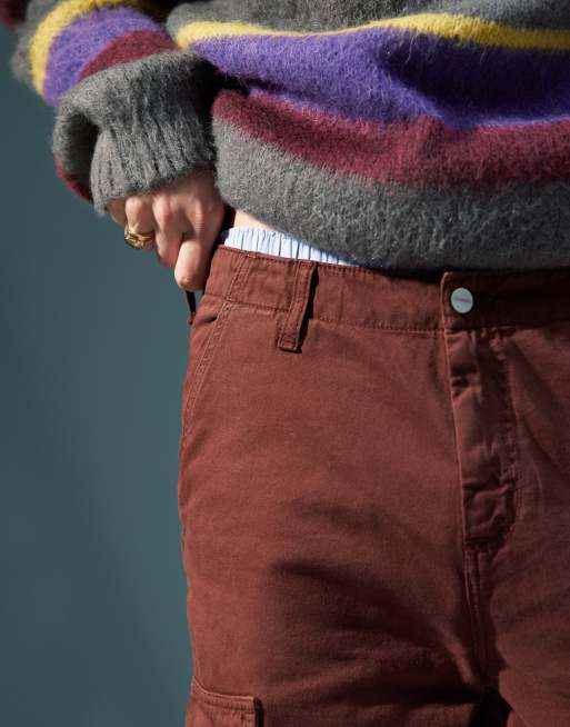 Carhartt WIP – Morgaga – Czerwone spodnie bojówki o regularnym kroju, 5 z 5