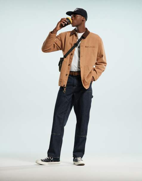 Carhartt WIP – Mörktvättade jeans med förstärkta knän - view 1