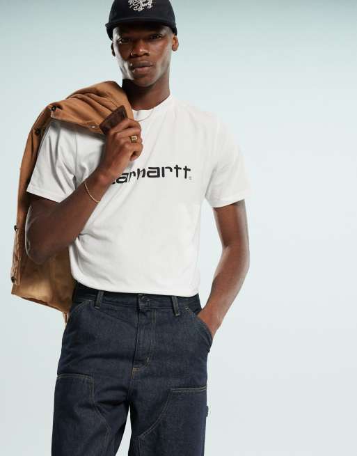 Carhartt WIP – Mörktvättade jeans med förstärkta knän, 2 av 5