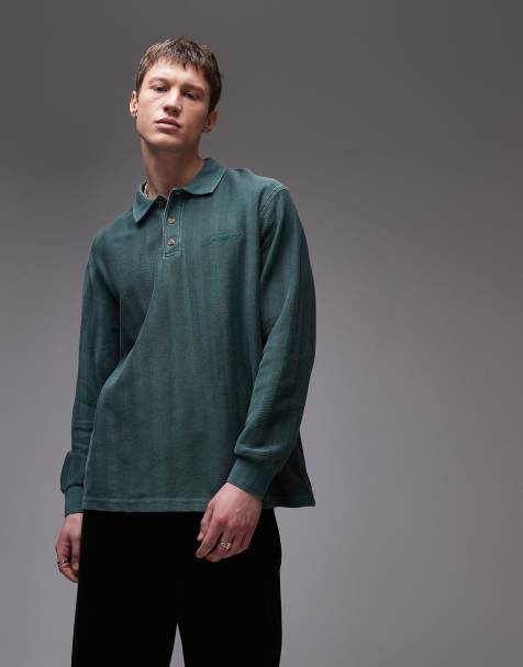 Carhartt WIP - Morrison - Camicia rugby a maniche lunghe verde - view 1