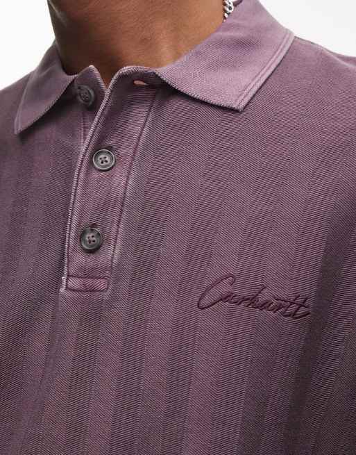 Carhartt WIP - Morrison - Maillot de rugby à manches longues - Violet foncé, 4 de 4