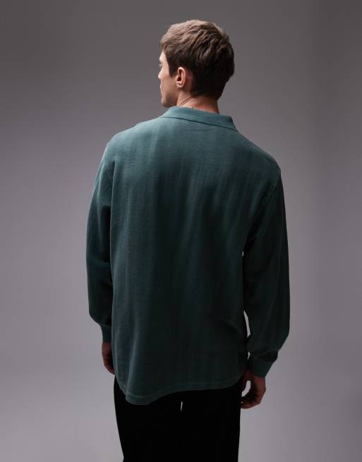 Carhartt WIP - Morrison - Rugbyshirt met lange mouwen in groen, 3 van 4