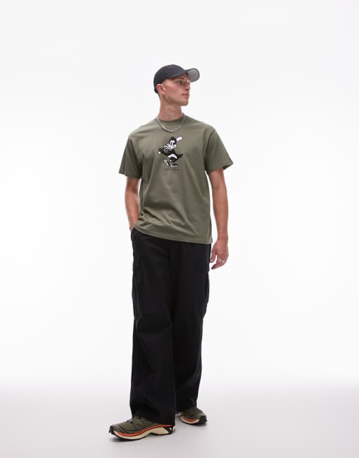 Carhartt WIP - Mørkegrøn T-shirt med "Home Run"-grafik, 2 af 4