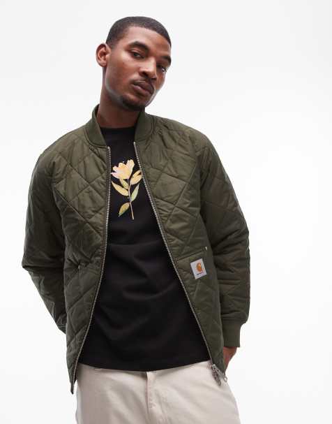Carhartt WIP – Myton – Gefütterte Steppjacke in Grün - view 1
