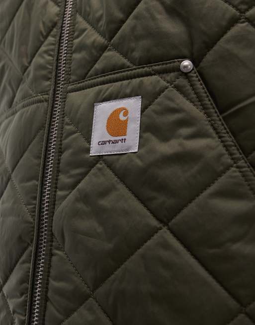Carhartt WIP - Myton - Giacca trapuntata verde con fodera, 4 di 4
