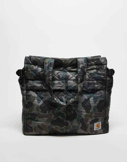 Carhartt WIP – Myton – Podróżna torba typu tote we wzór moro w kolorze khaki