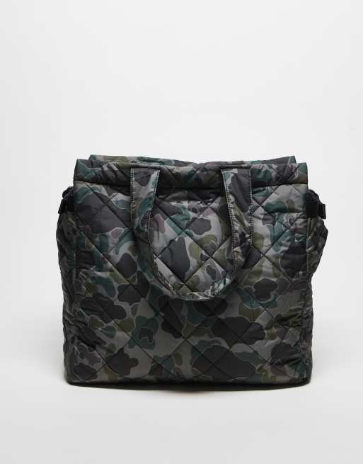 Carhartt WIP - Myton - Rejse-tote i gråt camouflage-print, 3 af 3