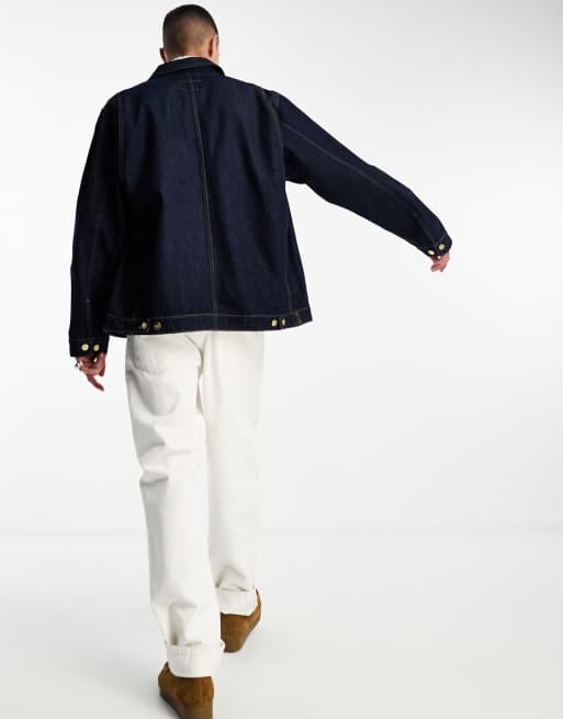Carhartt WIP - Nash - Giacca di jeans blu slavato, 3 di 4