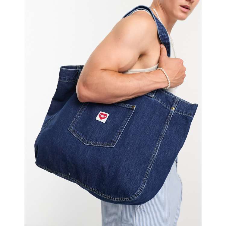 Carhartt WIP nash tote bag in blue wash | ASOS