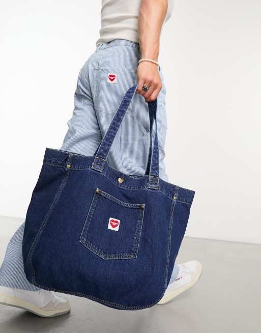 Carhartt WIP nash tote bag in blue wash