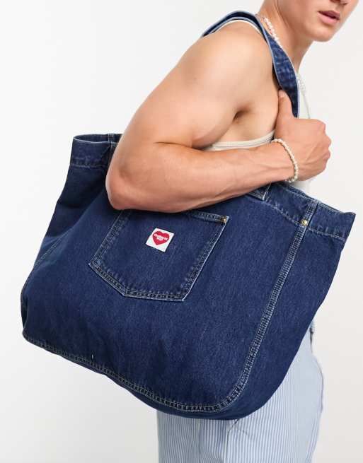 Carhartt WIP - Nash - Tote tas in blauw met wassing