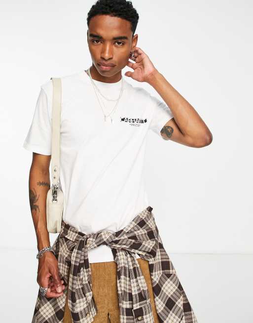 Carhartt WIP – Natural Surveillance – T-Shirt in Weiß 