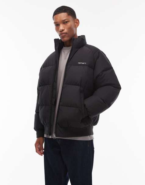 Carhartt WIP – Nebraska – Ocieplana wodoodporna kurtka w czarnym kolorze - view 1