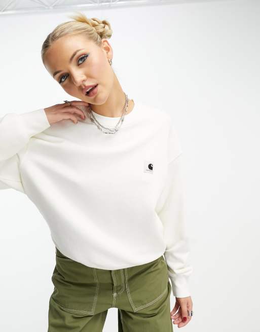 Carhartt WIP – Nelson – Biała bluza oversize