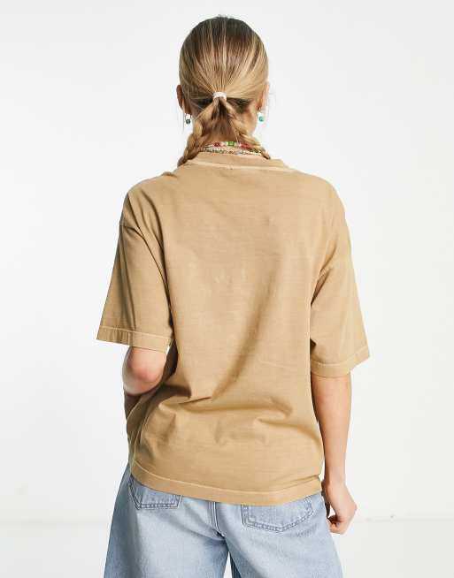 Carhartt WIP nelson boxy t-shirt in dusty beige, 3 of 4