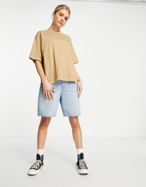 Carhartt WIP nelson boxy t-shirt in dusty beige, 4 of 4