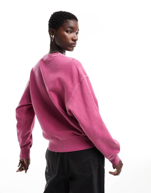 Carhartt WIP Nelson dyed sweatshirt in pink | ASOS
