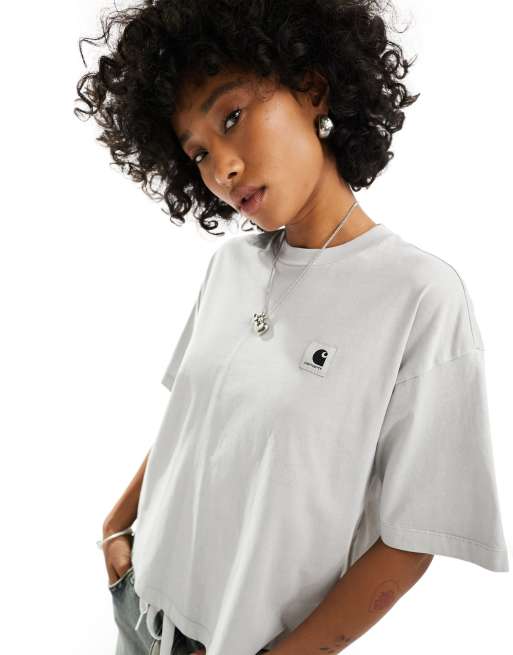 Carhartt WIP nelson dyed t-shirt in grey