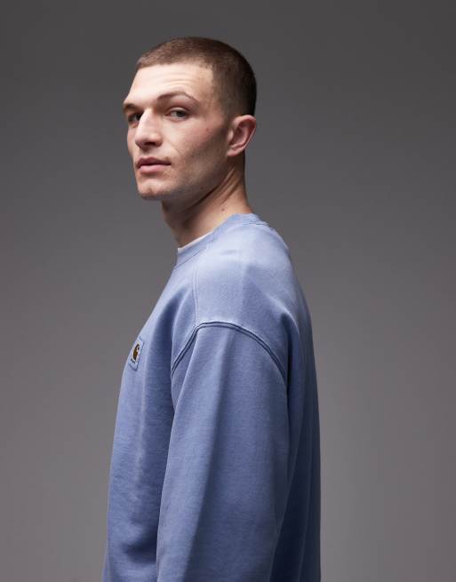 Carhartt WIP - Nelson - Felpa azzurra, 4 di 5