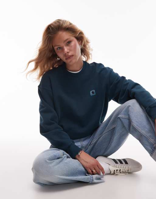 Carhartt WIP - Nelson - Felpa color verde scuro