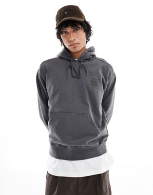 Carhartt WIP nelson garment dyed hoodie in grey