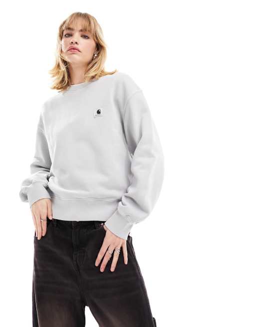 Carhartt WIP - Nelson - Geverfd sweatshirt in grijs