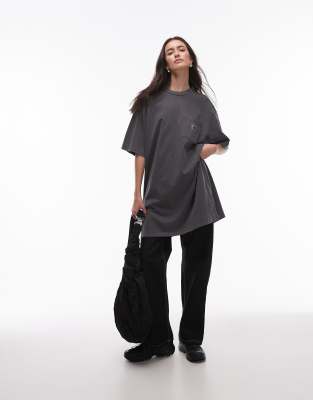 Carhartt WIP - Nelson Grand - Oversize-T-Shirt in Grau