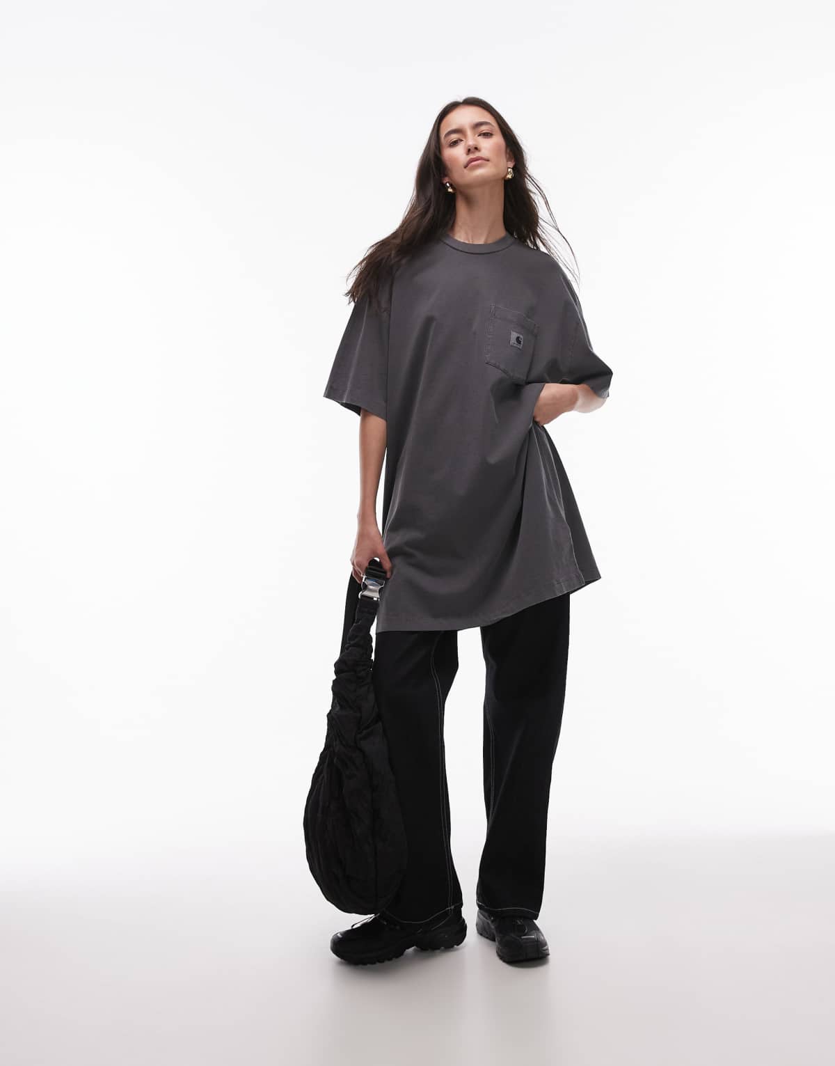 Carhartt WIP Nelson grand t-shirt in grey