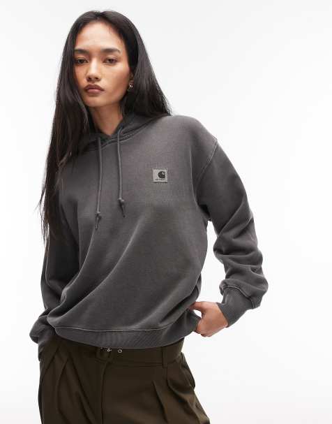 Carhartt WIP - Nelson - Hoodie in zwart met wassing - view 1
