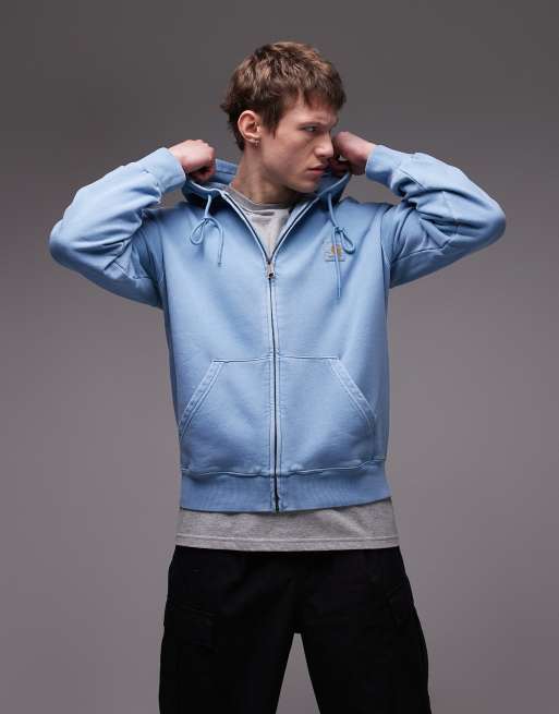 Carhartt WIP - Nelson - Hoodie met rits in lichtblauw
