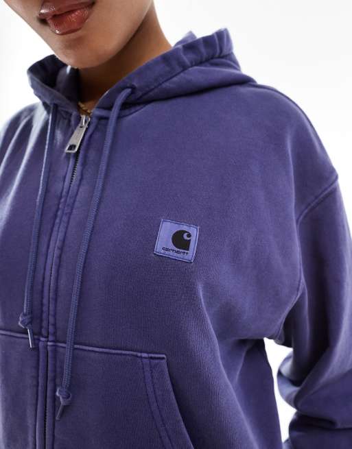 Carhartt WIP - Nelson - Hoodie met rits in paars, 3 van 4
