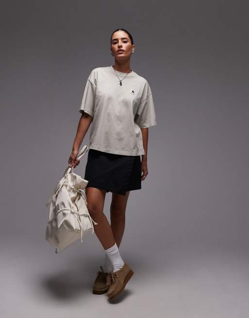 Carhartt WIP – Nelson – Kurzärmliges T-Shirt in überfärbtem Beige, 4 von 4