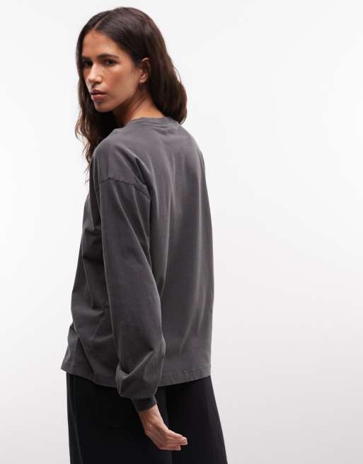 Carhartt WIP Nelson Langarm-T-Shirt in Schwarz, 3 von 4