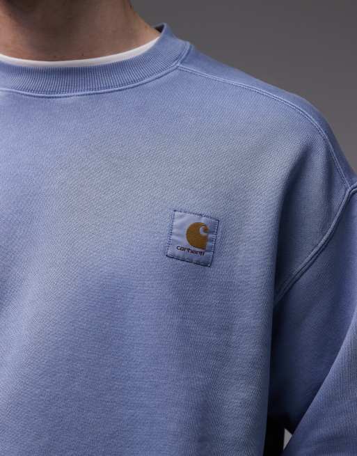 Carhartt WIP - Nelson - Lyseblå sweatshirt, 5 af 5