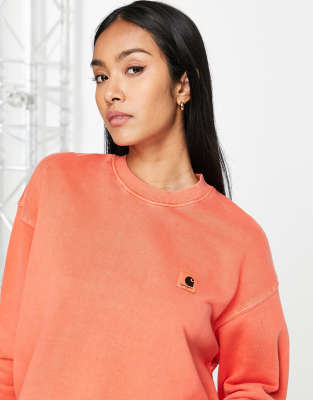 coral carhartt sweatshirt