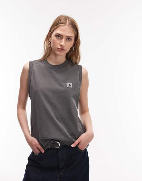 Carhartt WIP nelson singlet in black - view 1