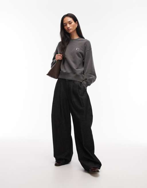 Carhartt WIP - Nelson - Sort forvasket sweatshirt, 4 af 4