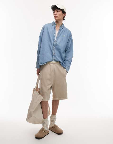 Carhartt WIP nelson sweat shorts in beige - view 1