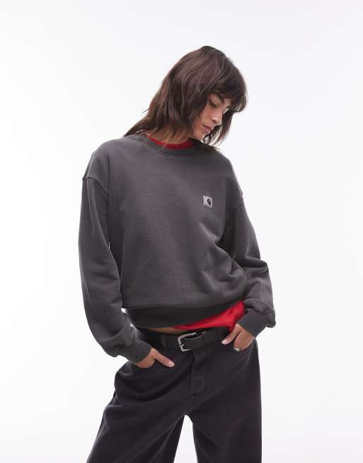 Carhartt WIP nelson sweatshirt in gray