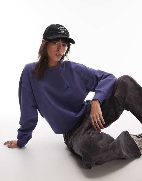 Carhartt WIP nelson sweatshirt in purple - view 1