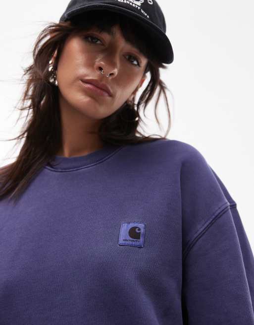 Carhartt WIP nelson sweatshirt in purple