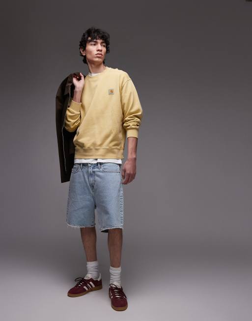 Carhartt WIP nelson sweatshirt in yellow | ASOS