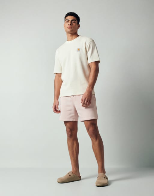 Carhartt WIP - Nelson - T-shirt beige chiaro in piqué, 10 di 12