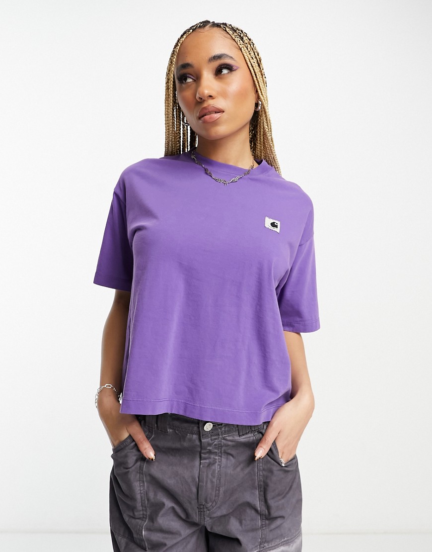 Nelson - T-shirt corta viola - Carhartt WIP T-shirt donna  - immagine2