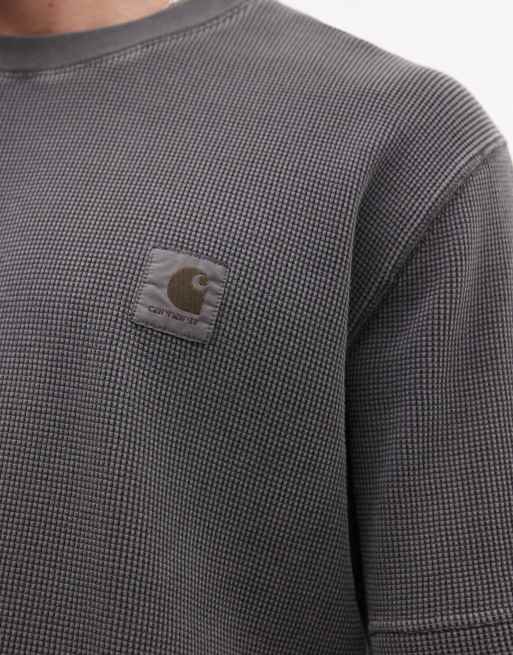 Carhartt WIP - Nelson - T-shirt gaufré - Noir délavé, 3 de 5