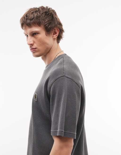 Carhartt WIP - Nelson - T-shirt gaufré - Noir délavé, 4 de 5