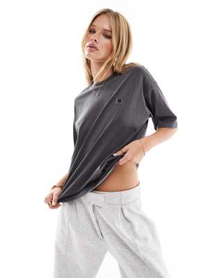 T-shirt Donna Spanx Grigia Taglia M - Maglia Basic Morbida E Comoda - Foto 2