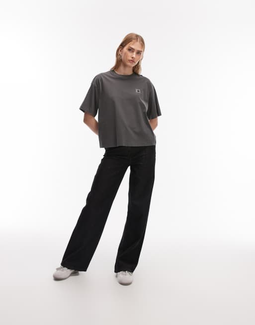 Carhartt WIP – Nelson – T-Shirt in verwaschenem Schwarz, 4 von 4